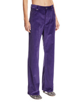 Purple Cotton Corduroy Trousers | PDP | Antonia