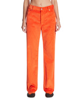 Orange Cotton Corduroy Trousers | PDP | Antonia