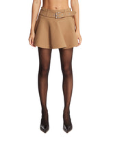 Beige Cotton Miniskirt | PDP | Antonia