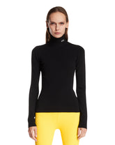 Black Viscose Blend Top | PDP | Antonia