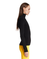 Black Viscose Blend Top | PDP | Antonia