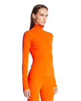 Orange Viscose Blend Top | PDP | Antonia
