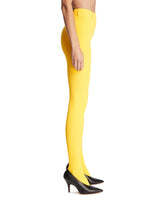 Yellow Viscose Blend Leggings | PDP | Antonia