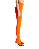 Orange Viscose Blend Leggings | PDP | Antonia
