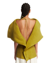 Top In Seta Drappeggiato Verde | PDP | Antonia