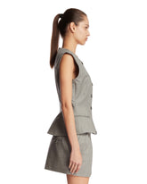 Gray Wool Top | PDP | Antonia