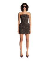 Brown Sculptural Minidress | PDP | Antonia