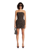 Brown Sculptural Minidress | PDP | Antonia