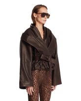 Giacca In Pelle Marrone | PDP | Antonia