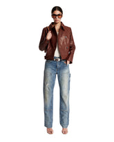 Brown Leather Jacket | PDP | Antonia