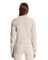 Beige Crochet Wool Cardigan | PDP | Antonia