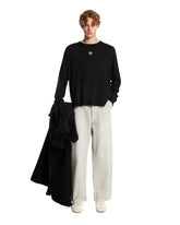 Gray Straight Jeans with Paint Effect | PDP | Antonia