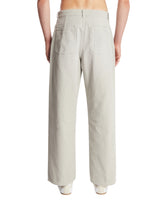 Gray Straight Jeans with Paint Effect | PDP | Antonia
