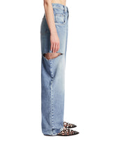Blue Slash Details Jeans | PDP | Antonia
