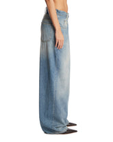 Blue Wrap-Front Jeans | PDP | Antonia