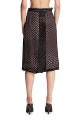 Black Viscose Midi Skirt | PDP | Antonia