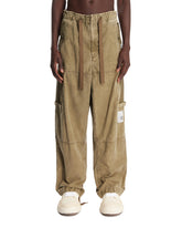 Green Cotton Cargo Trousers | PDP | Antonia