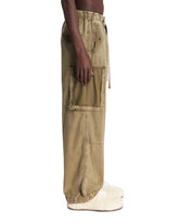 Green Cotton Cargo Trousers | PDP | Antonia