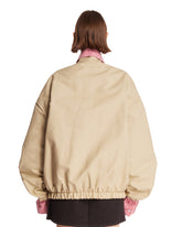 Beige Oversized Bomber Jacket | PDP | Antonia