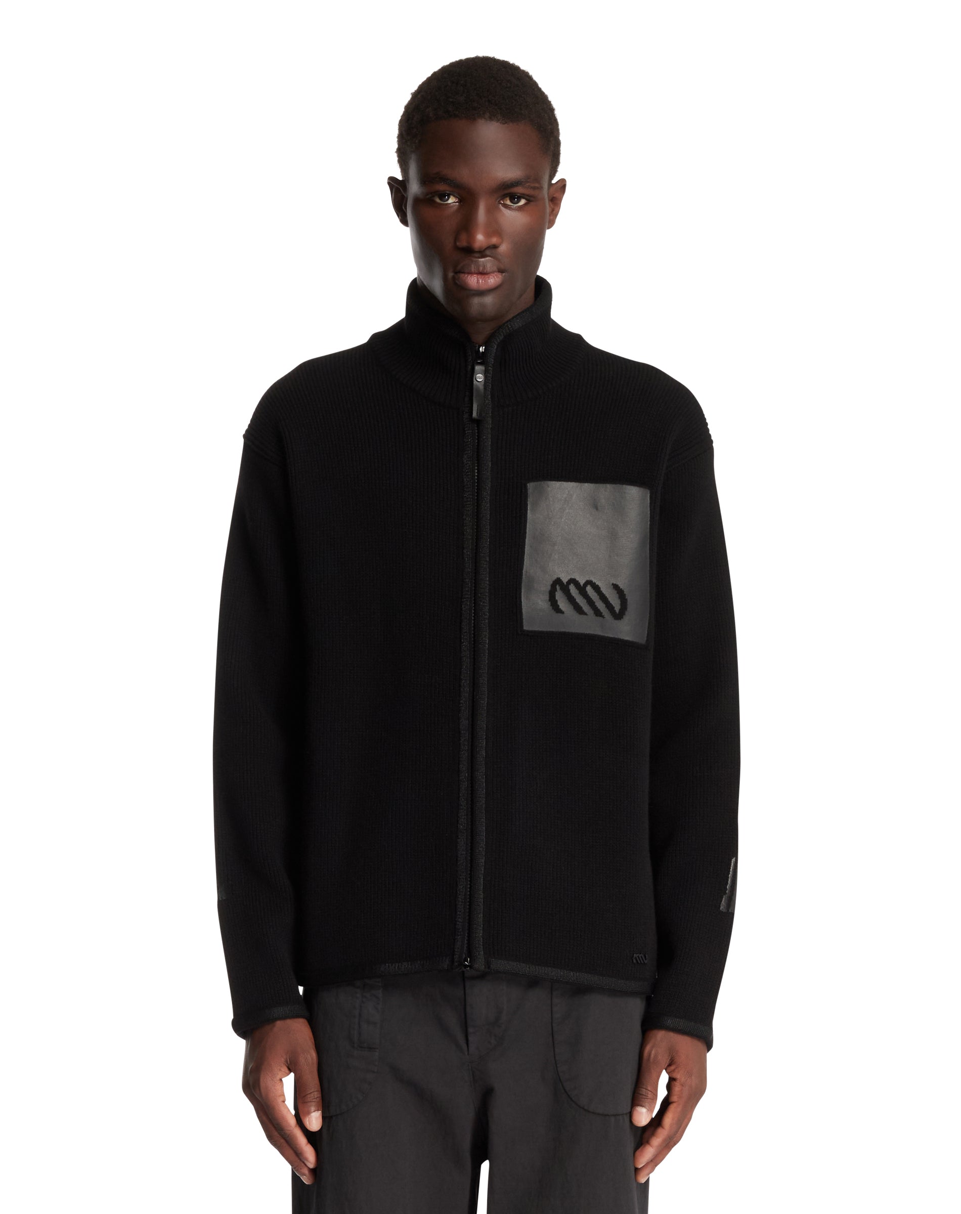 Black Vulc Cardigan | MASSIMO OSTI STUDIO - Antonia