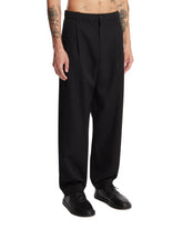 Black Straight-Leg Trousers | PDP | Antonia