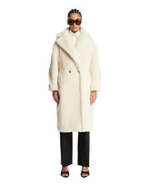 White Teddy Bear Icon Coat | PDP | Antonia