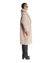 Beige Teddy Bear Icon Coat | PDP | Antonia