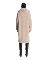 Beige Teddy Bear Icon Coat | PDP | Antonia