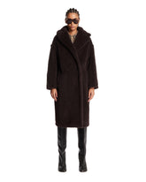 Brown Teddy Bear Icon Coat | PDP | Antonia