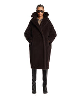 Brown Teddy Bear Icon Coat | PDP | Antonia