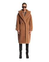 Beige Teddy Bear Icon Coat | PDP | Antonia