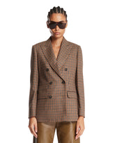 Blazer Doppiopetto A Quadri Beige | PDP | Antonia