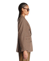 Blazer Doppiopetto A Quadri Beige | PDP | Antonia