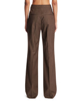 Pantaloni In Lana Marroni | PDP | Antonia