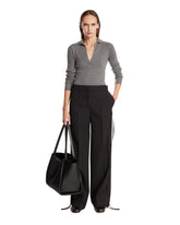 Gray Cashmere Polo Sweater - MAX MARA WOMEN | PLP | Antonia