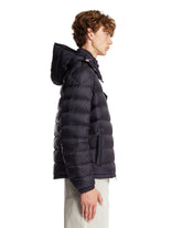 Blue Verith Hooded Short Down Jacket | PDP | Antonia