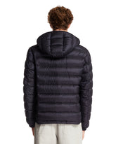 Blue Verith Hooded Short Down Jacket | PDP | Antonia