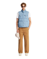 Blue Ervional Padded Denim Vest | PDP | Antonia