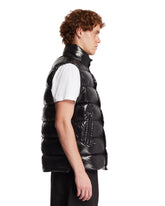 Black Glossy Padded Vest | PDP | Antonia