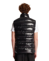 Black Glossy Padded Vest | PDP | Antonia