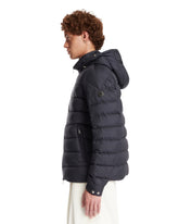Blue Arneb Short Down Jacket With Hood | PDP | Antonia