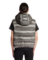Gray Fluidite Down Padded Gilet | PDP | Antonia