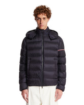 Blue Ravenlock Short Down Jacket With Hood | PDP | Antonia