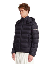 Blue Ravenlock Short Down Jacket With Hood | PDP | Antonia