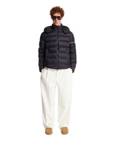 Blue Ravenlock Short Down Jacket With Hood | PDP | Antonia