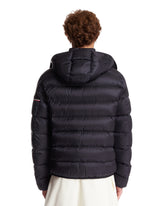 Blue Ravenlock Short Down Jacket With Hood | PDP | Antonia