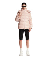 Pink Maire Short Down Jacket With Hood - Products | PLP | Antonia