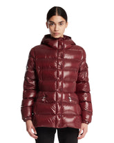 Burgundy Barante Short Down Jacket With Hood - Products | PLP | Antonia