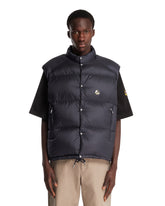 Tibb Blue Reversible Padded Gilet | PDP | Antonia
