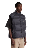 Tibb Blue Reversible Padded Gilet | PDP | Antonia